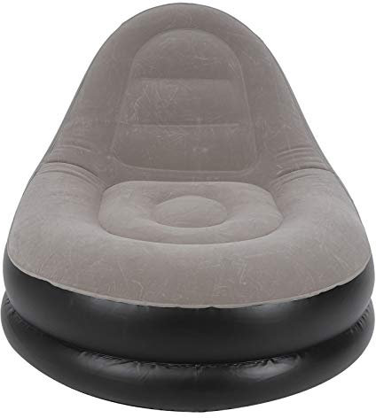 Canapé Gonflable, Chaise Souffler la Chaise Pliante Inclinable canapé canapé canapé Gonflable avec Tabouret pour Cinéma Extérieur Chambre de Chambre à Coucher