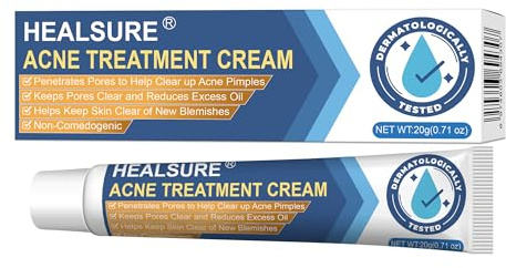 Crème anti-acné 20g - Gel anti-acné pour boutons, points noirs et imperfections | Contrôle du sébum, nettoyage en profondeur et soulagement des rougeurs