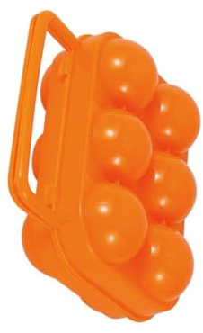 DOITOOL 3 pièces Boîte à Œufs Portable Orange PP Support Étanche pour Camping Pique- et Transport Sûr des Œufs Extérieur