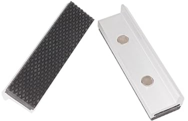 2 st magnetiska aluminium skruvstäd käklock slät tandad skruvstäd käklock käkskydd