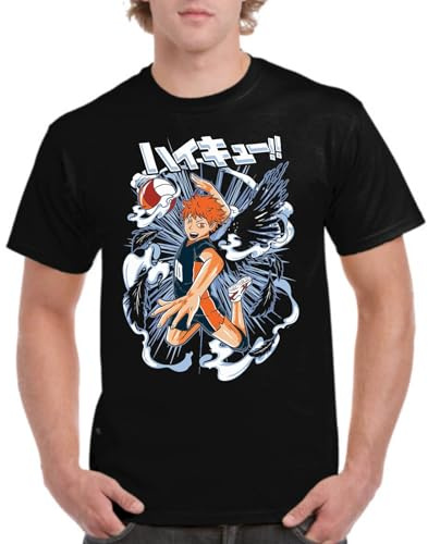 the Fan Tee Camiseta de Adulto de Hombre Dibujos Animados Haikyu Divertido El Pequeño Gigante, Tobio, Karasuno, Voleibol 003 M