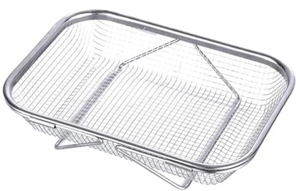 Gcljlmy ovanför diskbänkssilen korg, korg, infällbar dräneringskorg, placera fruktskålsställ med torkande Colander-sil (33,5 x 24,2 x 7,5 cm)