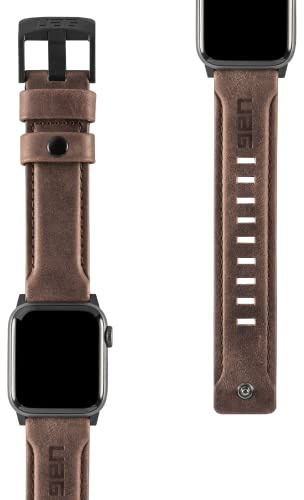 Urban Armor Gear Cuero Correa para Apple Watch (38mm) y Apple Watch (40mm) (Watch SE, Series 6 / Series 5 / Series 4 / Series 3 / Series 2 / Series 1, Correa reemplazable) marrón