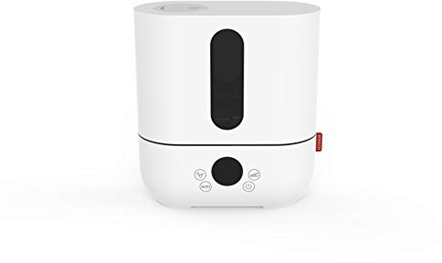 Boneco U250 Ultrasonic Air Humidifier in White - 3.5L Quiet Large Room Cool Mist Air Moisturiser - Home and Office Humidifier with Hygro Sensor, AUTO Mode, Touch LED Display, Aromatherapy Container