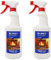 ABACUS® Kaminscheibenreiniger 2x 750ml – entfernt kraftvoll Ruß, Teer & Rauchharz – zum streifenfreien Reinigen von Kaminscheiben, Ofenglas & Kaminglas – effektiver Ofenreiniger (7741.2)