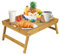 Mosii Bamboo Bed Tray Table With Handles & Foldable Legs, Multipurpose Lap Tray & Standing Desk For Breakfast In Bed, Sofa, Eating, Platters, Working, Serving, Drawing, Laptop Stand & Snack Tray