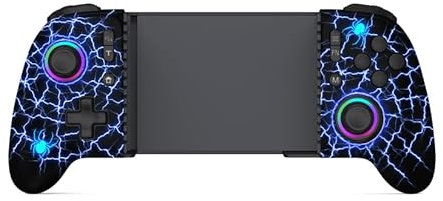 Dynamic Light Wireless Mobile Gaming Controller for iPhone/Android,Phone Gaming Controller with Hall Effect Joysticks &Programmable Buttons iPhone Gamepad Support Xbox Game Pass/PlayStation/Steam Link