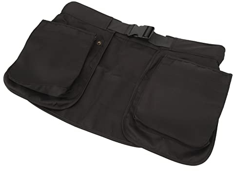 POENVFPO Delantal de Cintura, Múltiples Bolsillos Gran Capacidad, Delantal Ajustable con Hebilla Plástico para Cocina Limpieza Jardín Hogar Trabajo Servicio