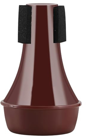 Durlo Copper Fittings Trumpet Practice Mute Professional Lightweight Brass Mute Musical Replacement Accessories Brownish Red