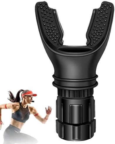 KINDLUME Allenatore di Respirazione, Esercitatore Polmonare con Resistenza Regolabile tramite Manopola, Trainer Portatile per Migliorare la Resistenza, per Atleti, Cantanti, Fitness, Yoga