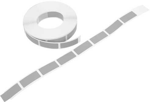 COHEALI Pegatinas Plateadas para Raspar 12x28 Mm 1000 Unidades Autoadhesivas para Manualidades y Scrapbooking, Revestimiento Raspable para Tarjetas de Premio y Etiquetas Decorativas