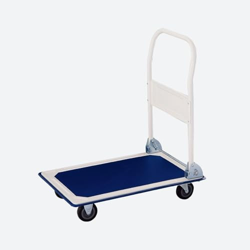 FYRKANT Carrello portapacchi piattaforma pieghevole - Portata 150 kg - 4 ruote girevoli - pedana antiscivolo - Carrello acciaio