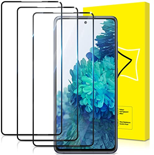 GiiYoon 3 Pezzi Pellicola Protettiva, Vetro Temperato per Samsung Galaxy A51/Samsung Galaxy S20 FE, Protezione Schermo [Copertura Completa][Anti graffio][Senza Bolle][Alta Definizione][Anti-Impronte]