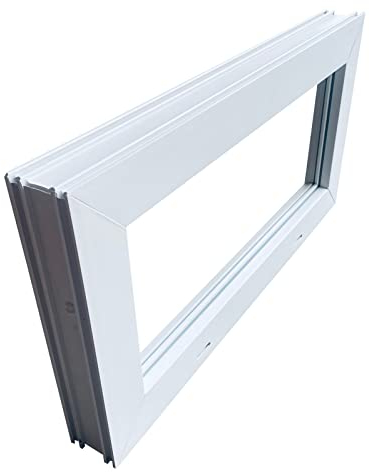 Trobak Kellerfenster weiss 60 x 30 cm Einfachglas