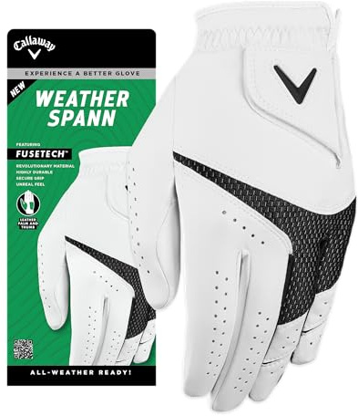 Callaway Golf Weather Spann Golf Glove, Men's Left Hand, M/L
