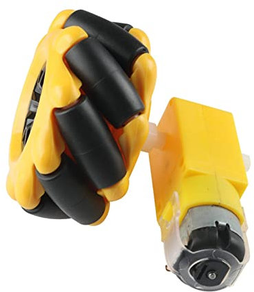 BTFWM 4 unids/Lote DIY Piezas de Coche Robot Inteligente Dos Ruedas Mecanum omnidireccionales de Motor TT de 60mm, for Arduino Rueda omnidireccional