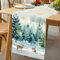 SHEPIN Tischläufer Weihnachten Mode Aquarell Rentier Baum Weihnachts Tischläufer 40x180 cm, Saisonnal Winter Tischläufer Modern Weihnachtstischläufer Weihnachtsläufer Tisch Küche Party Dekor
