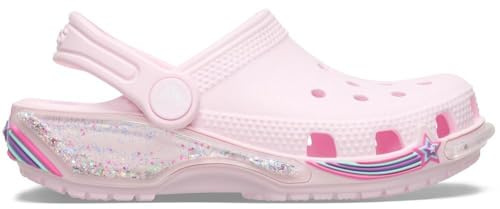 Crocs Unisexe Enfant Classic Star Sparkle Shaker Clog T Sabots, Pink Milk, 23/24 EU