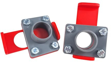 GENERISCH Gate Valve Extraction System | 40 mm Diameter | Pack of 2 | BlastGate DN40 with Manual Lock Slider for Extraction Workshop | Made of Robust PLA