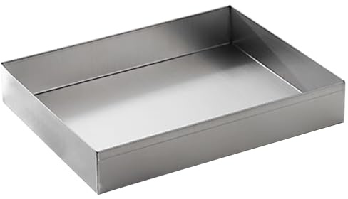 QSNYJPL Bac Vidange Huile Moteur Grand Bac de Vidange en Acier Inoxydable Bac de Retention pour Lave-Vaisselle Grand Bac de Récupération d'huile(90x70cm/35x28in)