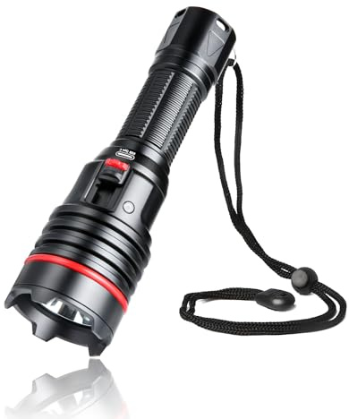 LetonPower S16 Linterna de Buceo 2000 Lúmenes con Dimer Continuo - Súper Luminosa, Recargable USB-C, A prueba de agua IP68 (100m) para Buceo y Noche