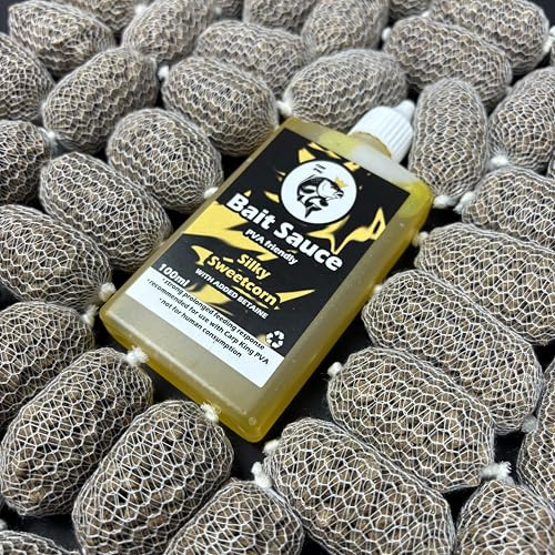 CARP KING PRE TIED PVA SESSION PACK (SWEETCORN BAIT SAUCE) 25 PRETIED BAGS + SAUCE