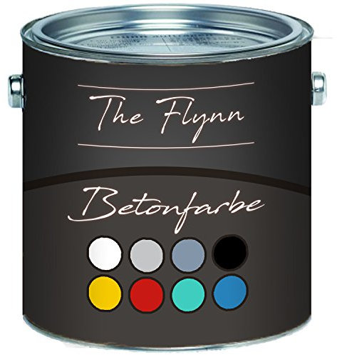 The Flynn Pintura para hormigón para suelos y fachadas, revestimiento plástico altamente elástico sin imprimación en suelo y pared de hormigón, yeso, cemento, mampostería y piedra