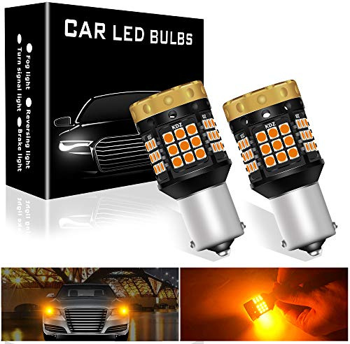 2X Ambra 1156 BA15S P21W 45SMD LED Lampadina LED Indicatore di direzione Sostituzione Indicatori di Direzione Senza Flash Indicatori di Direzione Anteriori e Posteriori