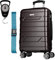 NOWI Handgepäckskoffer Bergamo – Koffer 37L mit Hartschale, Zahlenschloss & 4 Rollen – Leichter Kabinentrolley 55x40x20 cm, robust & ideal als Reisekoffer mit Rollen klein für Flugreisen (Bronze, M)