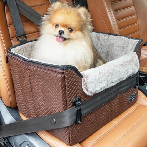 Petsfit Asiento Coche Perro Pequeño Plegable, Bolsa Asiento Elevadora para Coche para Mascotas, para Perros Pequeños