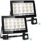 NATPOW Led Strahler mit Bewegungsmelder außen, 30W LED Strahler Fluter mit IP66 Wasserdicht 6000K Superhell Scheinwerfer Außenstrahler für Garten Garage Sportplatz Hinterhof(2 Stk)