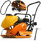 IMJ-Global Compacteur compacteur à éclater | 80 kg | 6,5 ch | Force centrifugeuse 15kN | Plaque 520x480 mm Épaisseur 6 mm | Profondeur de compactage 30 cm | Fréquence de vibration 5600 vpm
