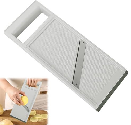 Handheld Mandoline Vegetable Slicer,Stainless Steel Mandoline Grater for Food Vegetables Fruits Potato Cheese Cucumber Quick Slicing Knife(Green)