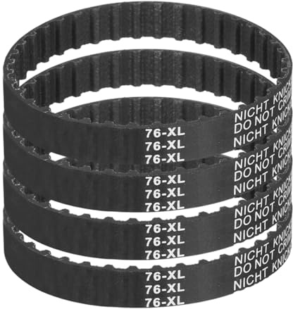 QUARKZMAN 4 Pz 76XL 037 Cinghia Di Distribuzione 38 Denti Cinghia Dentata In Gomma Ingranata, Larghezza 0,37 (9,4mm), Passo 0,20 (5,08mm), Parti Stampante 3D Parte Cinghia Dentata