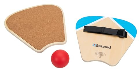 Betzold Schlagball - Holz-Rückschlagspiel für 2 Personen Set, ohne Netz spielbar