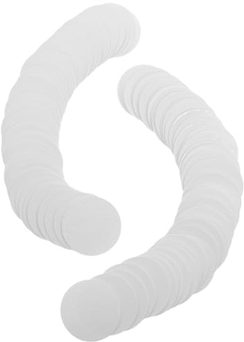 OATIPHO 100 Disques Déshydratants Alimentaires en Fibres Végétales Alimentaires, Diamètre 5 Cm, Feuille Absorbante Transparente, Lot de 100 Pièces Cuisine, Placard et Maison, Absorbeur