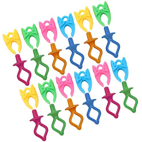 EXCEART 24pcs Sewing Clips Thread Organizer Clamps for Quilters Prevents Unraveling Compatible Standard Bobbins Easy to Use Random Color
