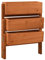 vidaXL Tannenholz Massiv Pflanzkübel Klappbar Blumenkasten Hochbeet Pflanzkasten Blumenkübel Pflanzgefäß Blumentopf Garten Orange 60x14x75cm