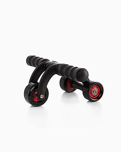 BOOMFIT Rueda Abdominal con Base de 3 Soportes | Rodillo Core para Casa
