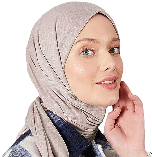 Premium Jersey Turban Kopftuch Schal Wrap Instant Hijab Für Damen | Instant Hijab | Schal Cap für Frauen Hijab Muslim (Die Rose)