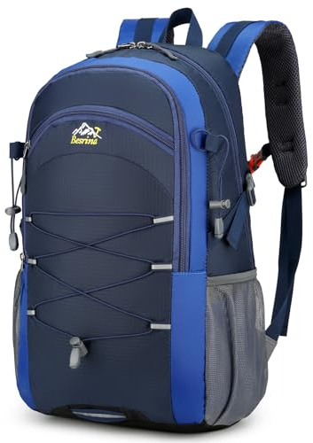 Besrina 40L Hiking Backpack, Multi-functional Water Resistent Travel Rucksack with Reflective, Large Capacity Daypack for Walking Camping Trekking Running Cycling Outdoor Sports