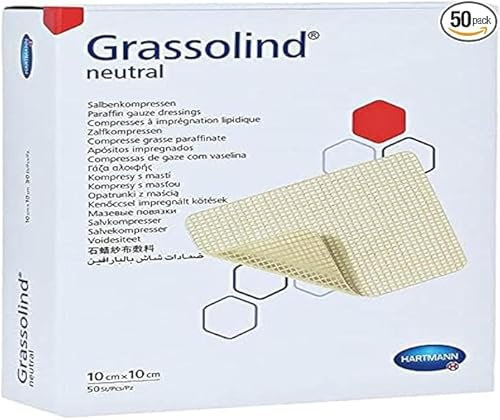 Compresse di Garza Grassa, 10x10cm, 50 Pezzi