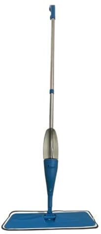 Mopp Golvmopp Vattenspray Torr Och Våt Och Lat Hushållshandtvätt Plattmopp Roterande Spraymopp Mopp för Kök Badrum(Blue)