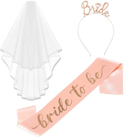 Futura Sposa Decorazione-Fascia e Velo da Sposa Tiara per Capelli Sposa Accessori Sposa Addio al Nubilato Festa Matrimonio Nozze Fidanzamento