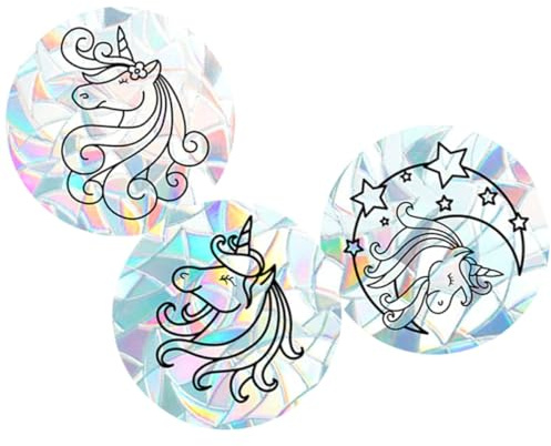 MAGICLULU 3hojas Pegatinas De Vidrio Anticolisión Para Ventanas De Calcomanías Estáticas Para Decoración De Dormitorio Pegatinas Delicadas Para Sala De Protección De Aves Hogar