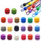 XENQITO Lot de 20 Bouchons de Cordon avec 2 Trous, Bouchon de Cordon, Bloqueur de Cordon 2 Trous pour Cordons Jusqu'à Ø 5 mm, Serre-Cordon Coloré, Stop-cordon, Lacets à Dégagement Rapide(20 couleurs)