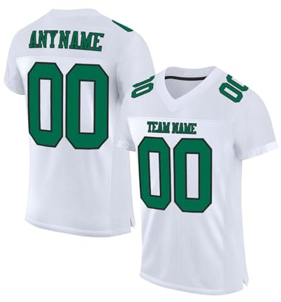 American Football Trikot Erwachsene Kinder Personalisiert Fußballtrikot Sporthemden Kurzarm T-Shirts Sports Oberteil Passform Spieltrikots Bequem Uniformen Sportuniform 35