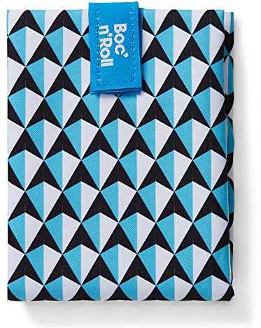 Rolleat Boc'n'Roll Tiles Reusable Sandwich Carrier, Blue