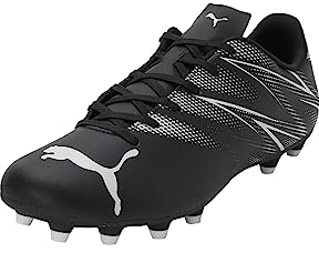PUMA Herren Attacanto Fg/Ag Soccer Shoe, Black Silver Mist, 42 EU