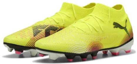 PUMA Unisex Future 8 PRO FG/AG Fussballschuh, Yellow ALERT Black-Sun Struck, 42.5 EU